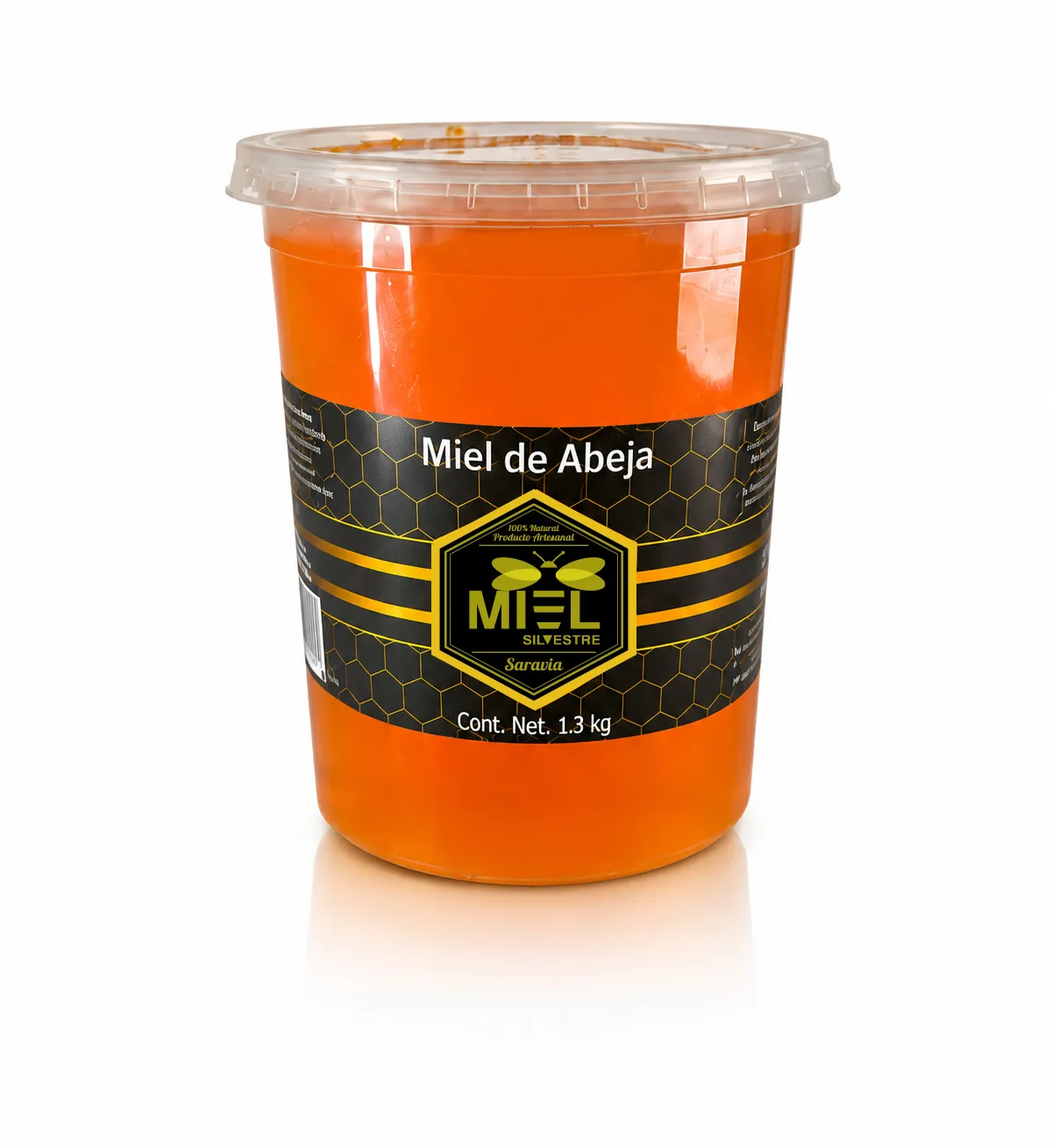 Presentación 1.3kg de Miel Silvestre Saravia